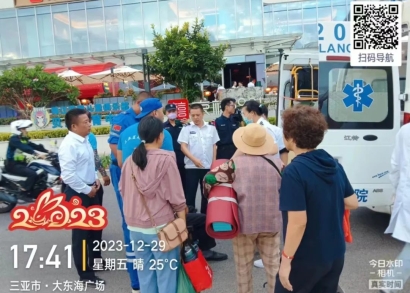 老人外出不慎噎食，大东海救援人员施展&ldquo;海姆立克&rdquo;，成功施救